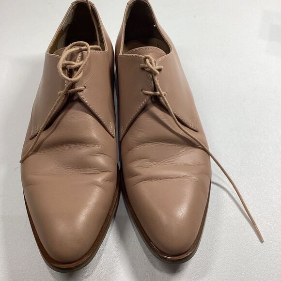 Everlane Womens Tan Khaki The Modern Oxford‎ Shoes Size 8 Made In Italy - Picture 4 of 14